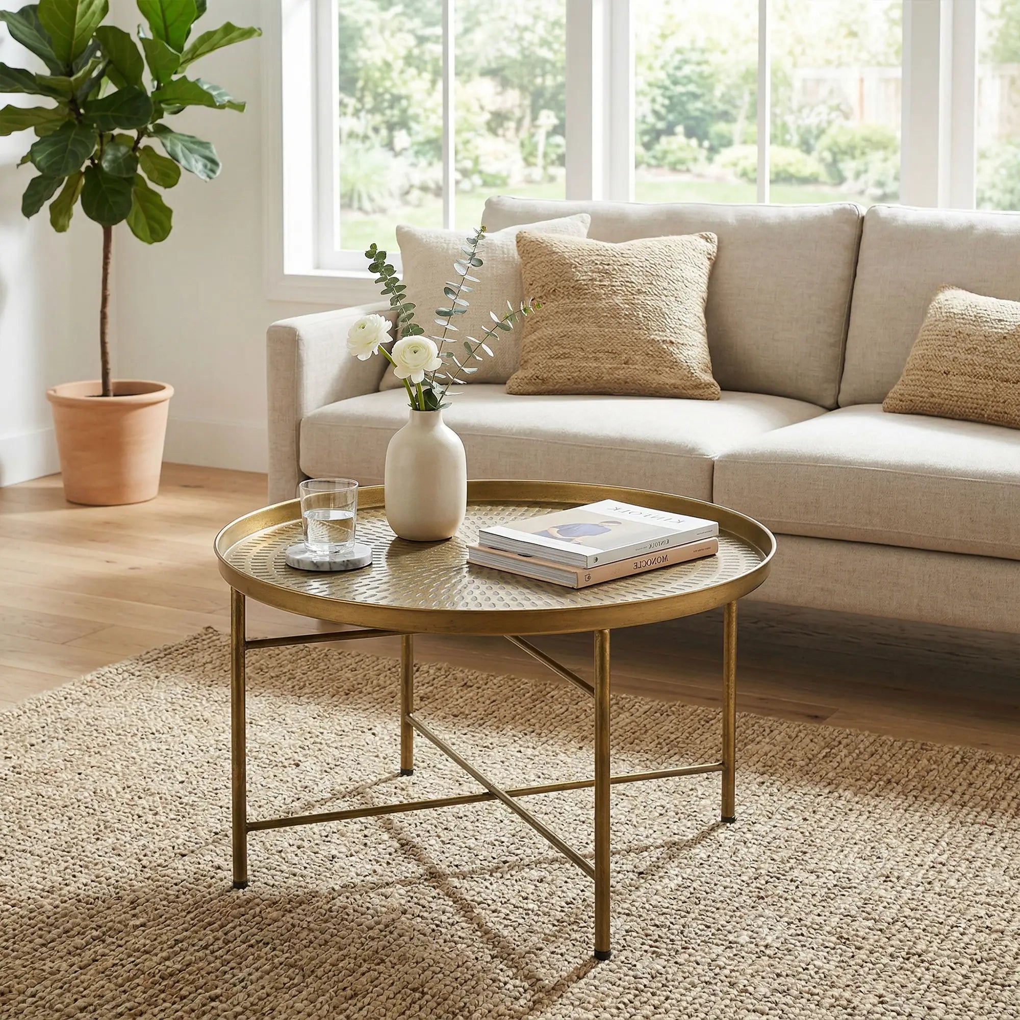 Vintage Coffee Table for Living Room, 24