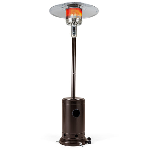 50,000 BTU Patio Propane Gas Heater, Stainless Steel Burner, Bronze