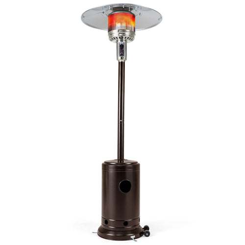 50,000 BTU Patio Propane Gas Heater, Stainless Steel Burner, Bronze