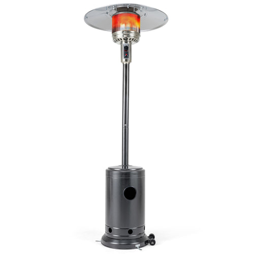 50,000 BTU Patio Propane Gas Heater, Stainless Steel Burner, Gray