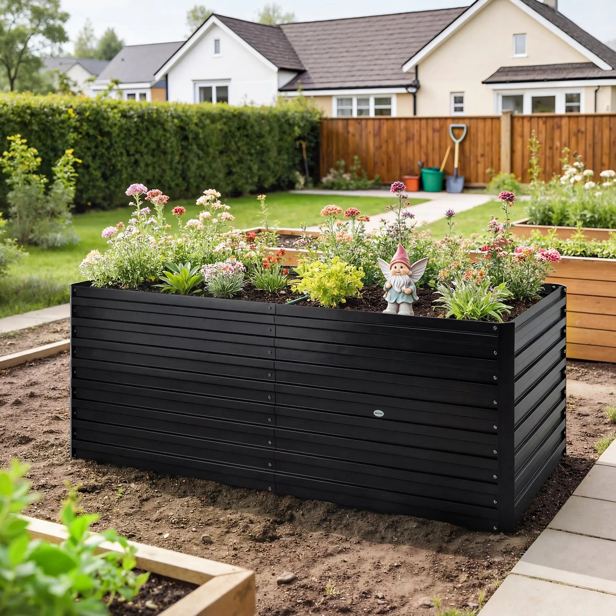 5' x 3' x 2' Galvanized Raised Garden Bed, Black Planter Box, Black Galvanized Planter Boxes at Gallery Canada