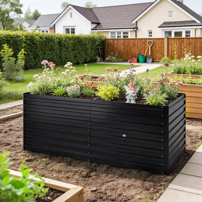 5' x 3' x 2' Galvanized Raised Garden Bed, Black Planter Box, Black Galvanized Planter Boxes at Gallery Canada