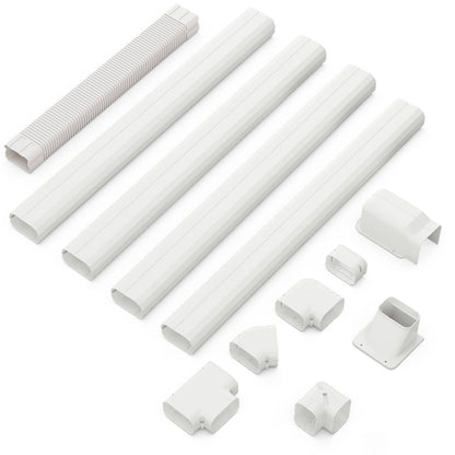 4 Inches W Mini PVC Cover Kit, 16.5ft, White Mini Split AC Parts & Accessories White at Gallery Canada