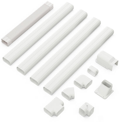 4 Inches W Mini PVC Cover Kit, 16.5ft, White Mini Split AC Parts & Accessories at Gallery Canada
