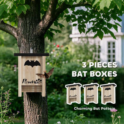 Wooden Bat Boxes, 18 x 6 x 22.5 cm, Attract Bats, Easy Hang Houses & Habitats at Gallery Canada