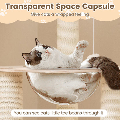 52 Inches Tall Wooden Cat Tree with Washable Plush Cushions and Multi-Level Climbing Stand Cat Trees Condos & Scratchers at Gallery Canada