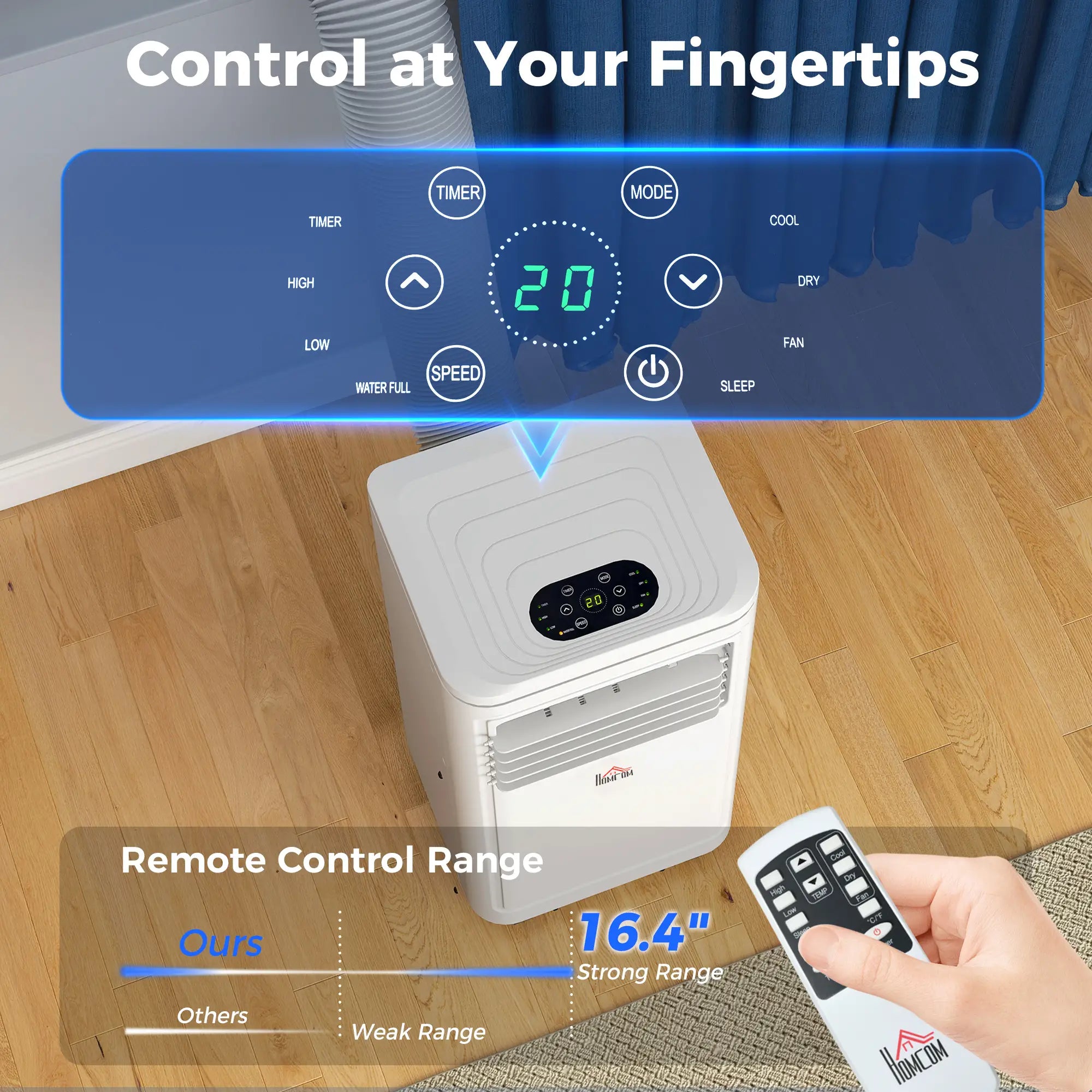 8000 BTU Portable AC, Dehumidifier, Remote, Timer, Window Kit, Cream Air Purifiers at Gallery Canada
