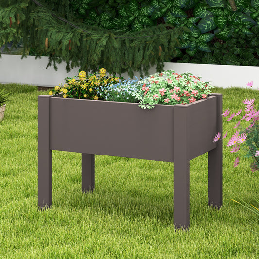 53L Raised Bed Grow Box, Self-Watering Planter, Water Level Monitor, Coffee Raised Garden Beds Coffee at Gallery Canada
