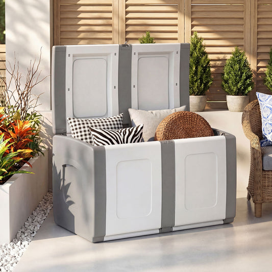 Patio Container, Lockable Lid, Gray Garden Tools Gray at Gallery Canada