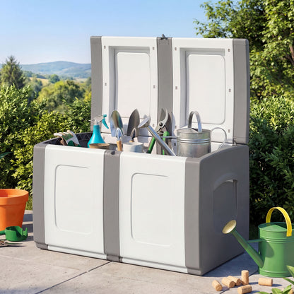 Patio Container, Lockable Lid, Gray Garden Tools at Gallery Canada