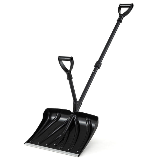 53 Inch Snow Shovel with Assist Handle for Driveway Car Garage Camping, Black Snow Removal Black at Gallery Canada