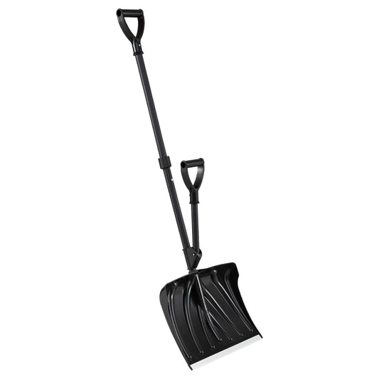 53 Inch Snow Shovel with Assist Handle for Driveway Car Garage Camping, Black Snow Removal Black at Gallery Canada