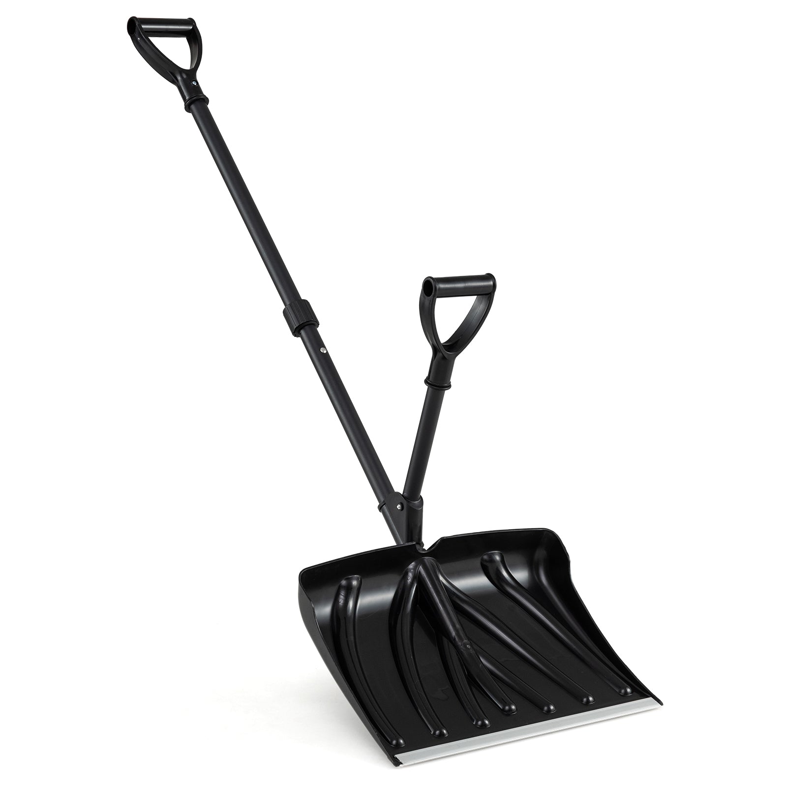 53 Inch Snow Shovel with Assist Handle for Driveway Car Garage Camping, Black Snow Removal Black at Gallery Canada