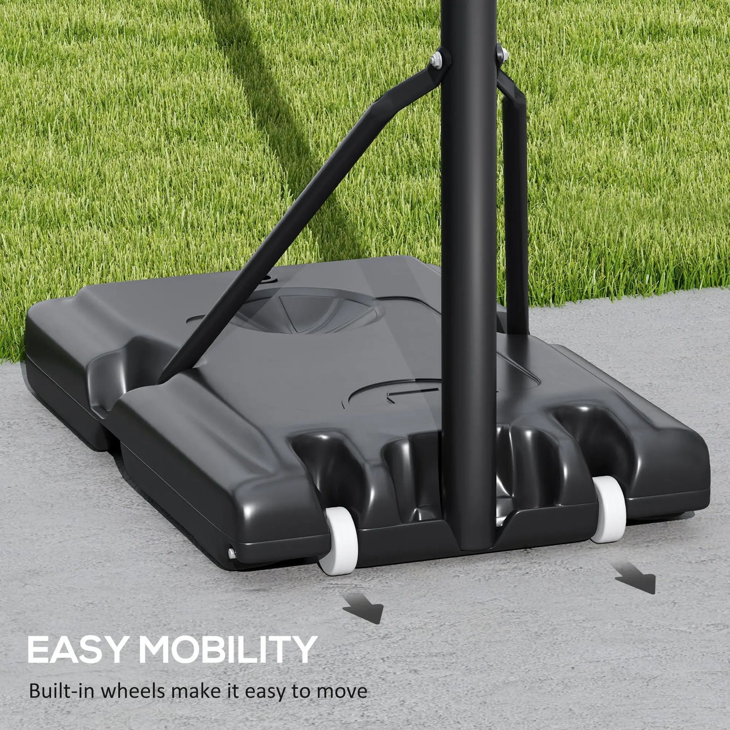 Portable Basketball Hoop, 7.7-10ft, Free Weight, Wheels, 43" Backboard Basketball at Gallery Canada