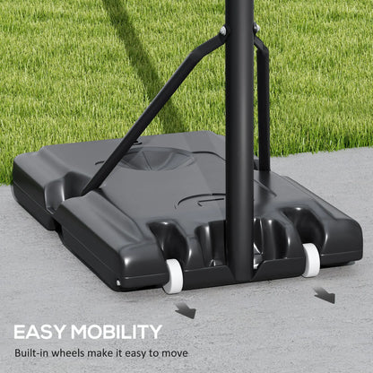 Portable Basketball Hoop, 7.7-10ft, Free Weight, Wheels, 43" Backboard Basketball at Gallery Canada