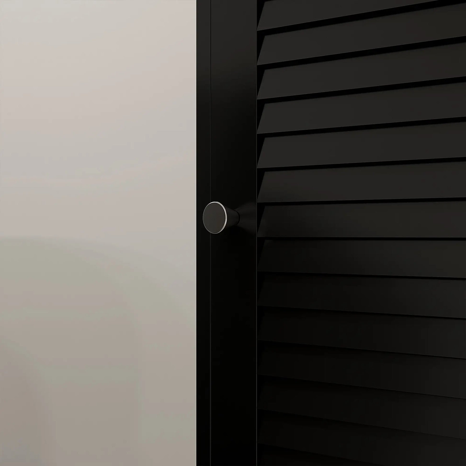 Narrow Tall Bathroom Storage Cabinet with Shelves, Doors, Black Bathroom Cabinets at Gallery Canada