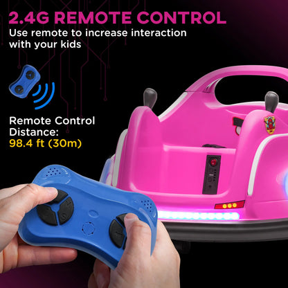 Electric Ride On Car, 12V, 360 Degree Spin, Dual Joysticks, Pink Electric Ride On Toys at Gallery Canada