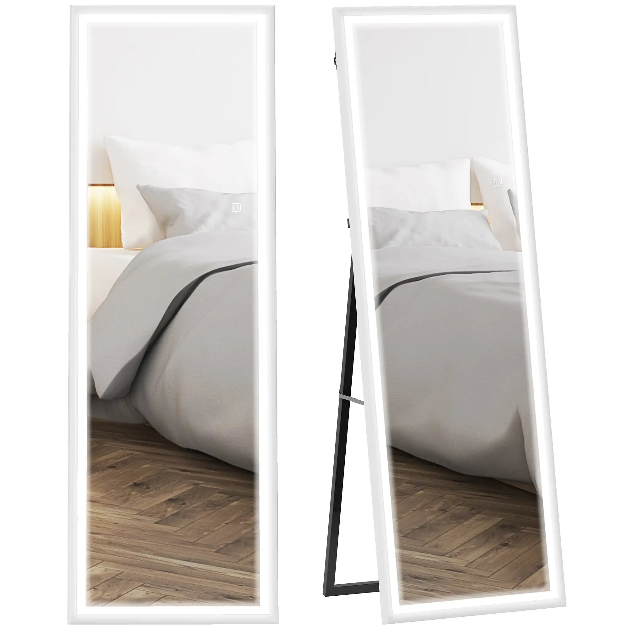 LED Mirror, Dimmable 3 Color Lights, 64