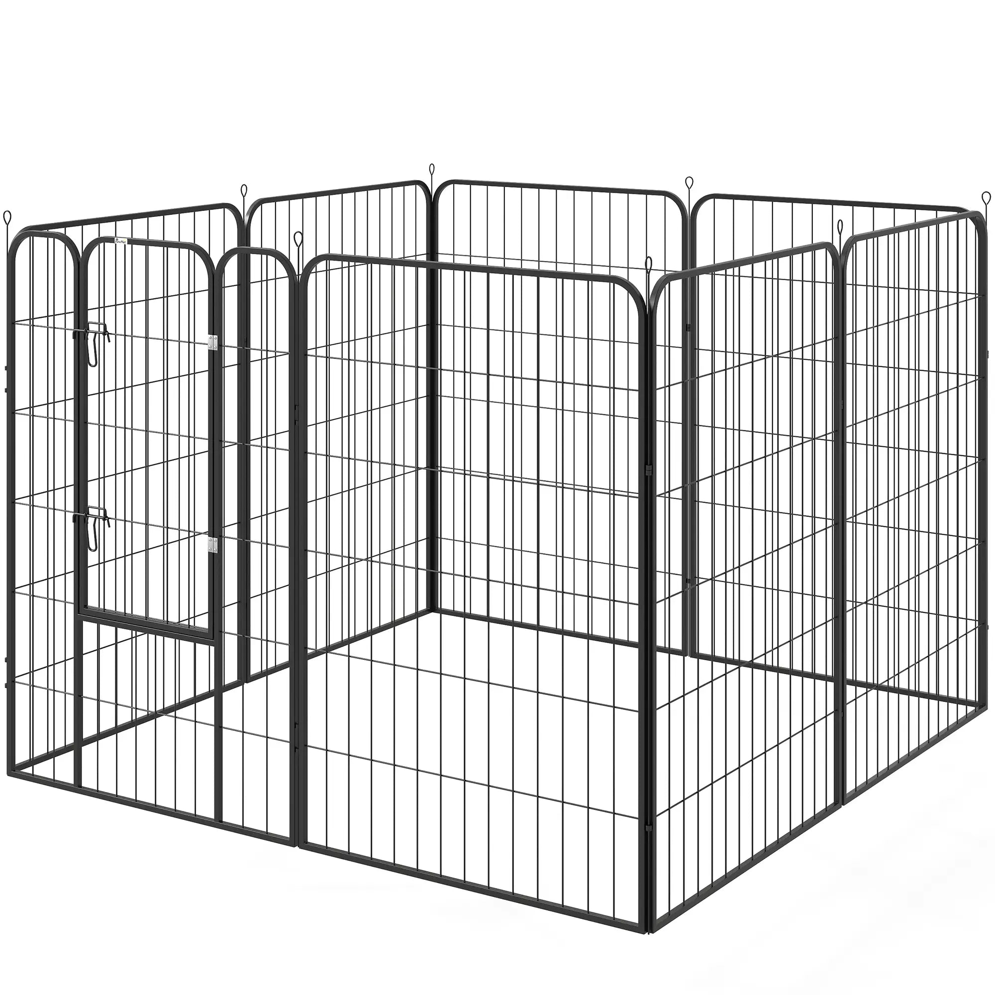 8 Panel Pet Playpen, Heavy Duty Metal, Foldable, Indoor Outdoor, 47