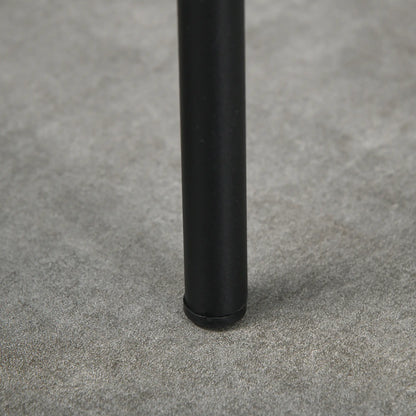 Round Backless Dining Chairs, Stacking Stools Set of 4, Black Dining Chairs at Gallery Canada