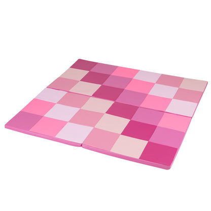 58 Inch Toddler Folding Activity Floor Mat, Pink Baby Gyms & Playmats at Gallery Canada