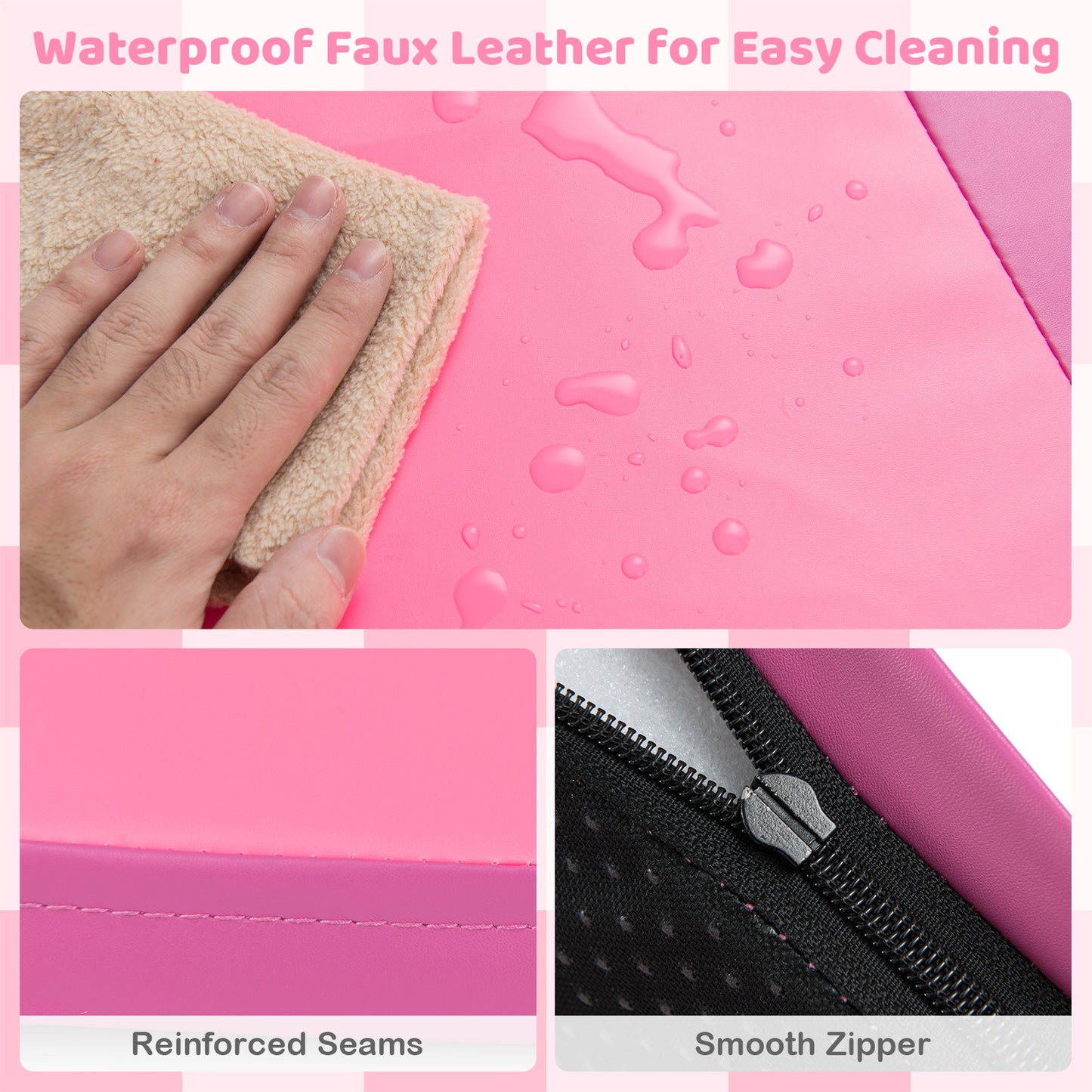 58 Inch Toddler Folding Activity Floor Mat, Pink Baby Gyms & Playmats at Gallery Canada