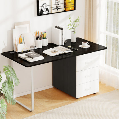 Universal Tabletop, 58" x 28", For Standard And Standing Desk Frame, Black