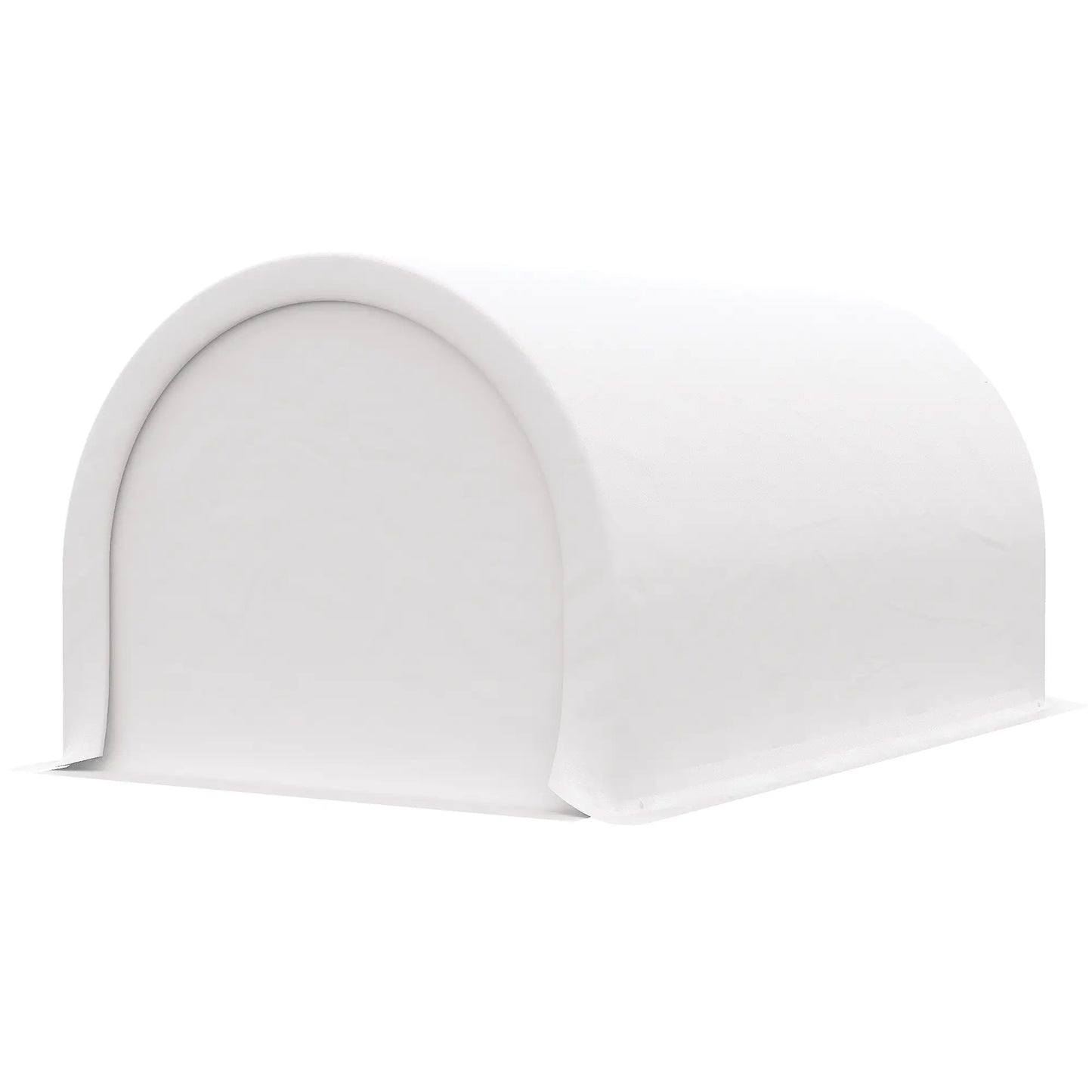 10' x 16' Heavy Duty Carport Tent, PE Cover, White Car Shelters White at Gallery Canada