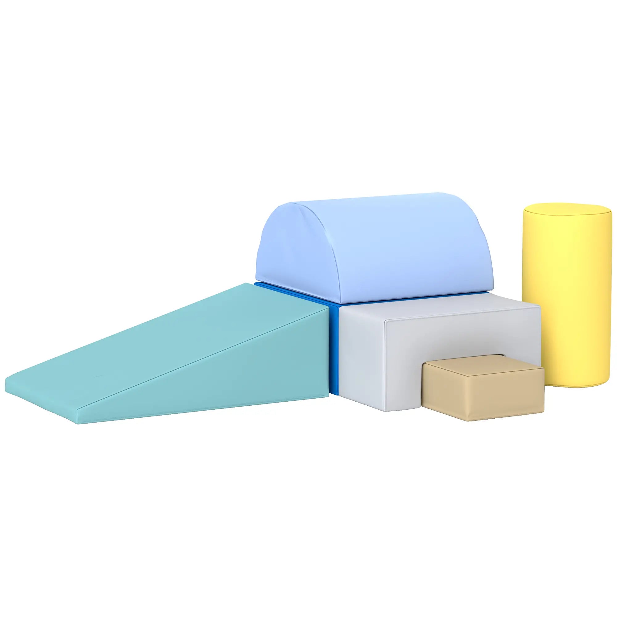 6 Piece Soft Play Equipment, 6-72 Months, Green, Yellow Baby Gym & Playmats Yellow, Green at Gallery Canada