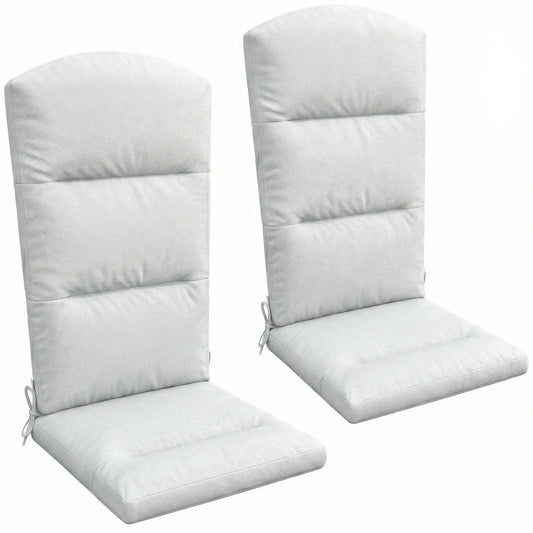 Adirondack Chair Replacement Cushion, With Back And Ties, Light Grey Patio Chair Cushions Light Grey at Gallery Canada