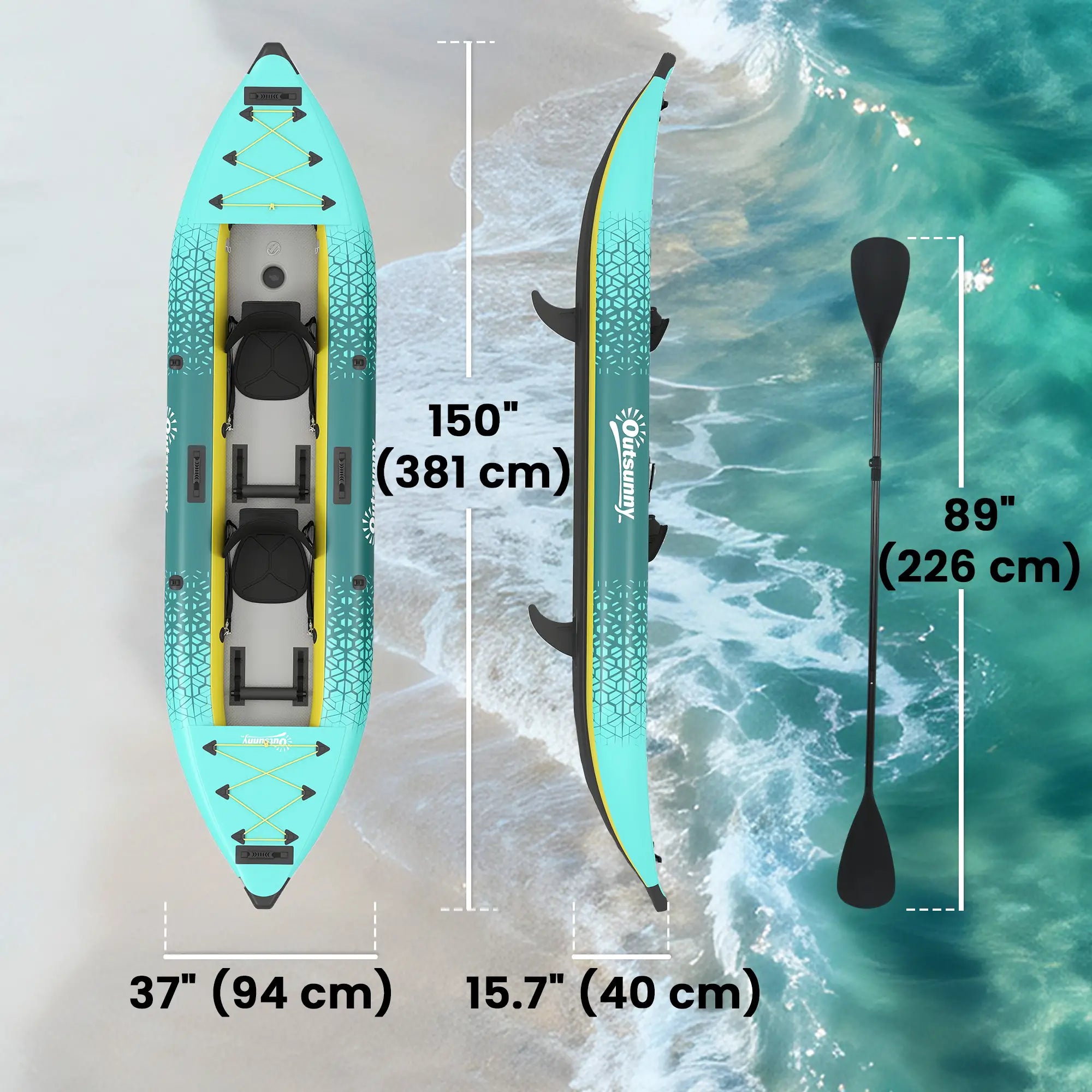 Inflatable Paddle Board, 12'6