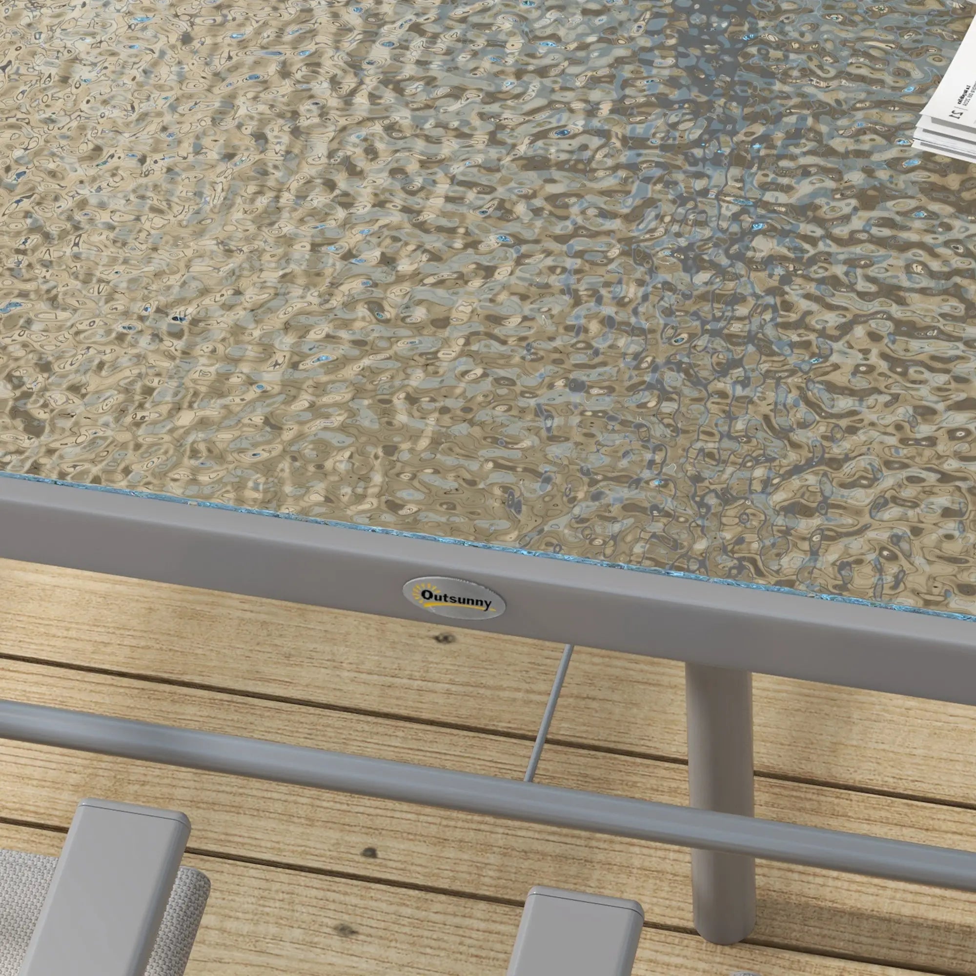 8 Piece Patio Dining Set, 6 Folding Chairs, Rectangle Table, Grey Outdoor Dining Sets at Gallery Canada