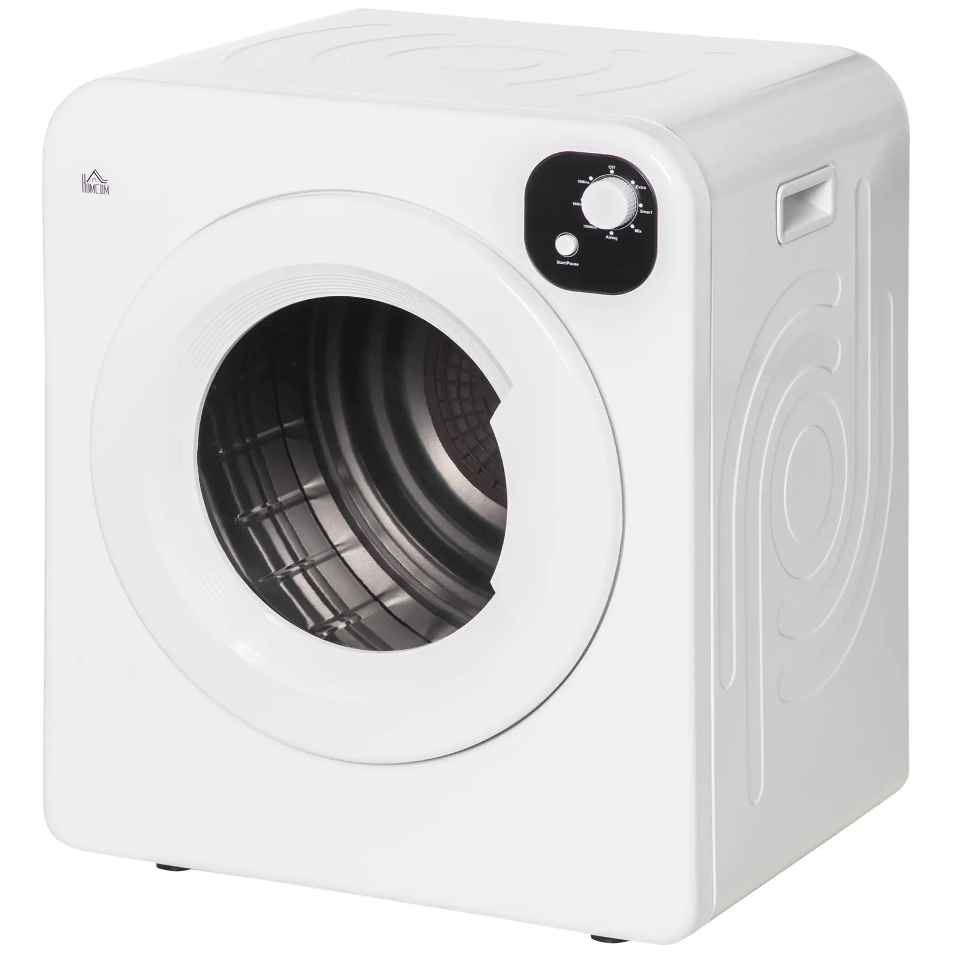 Compact Laundry Dryer, 1300W, 3.22 Cu. Ft., 7 Drying Modes, White Dryer Machines at Gallery Canada
