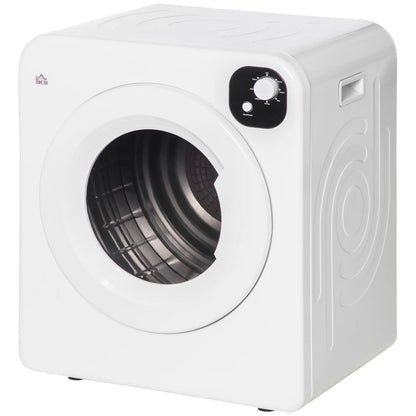 Compact Laundry Dryer, 1300W, 3.22 Cu. Ft., 7 Drying Modes, White Dryer Machines at Gallery Canada