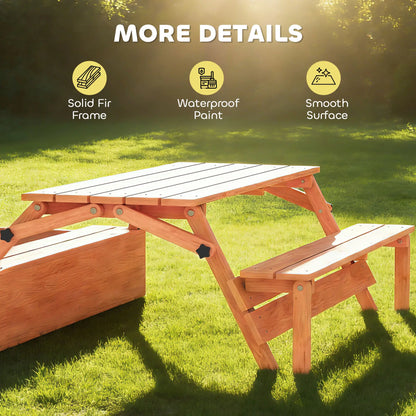 Kids Sandbox With Canopy, Wooden Sand Box, Foldable Picnic Table, Bench Seats Sandboxes & Accessories at Gallery Canada