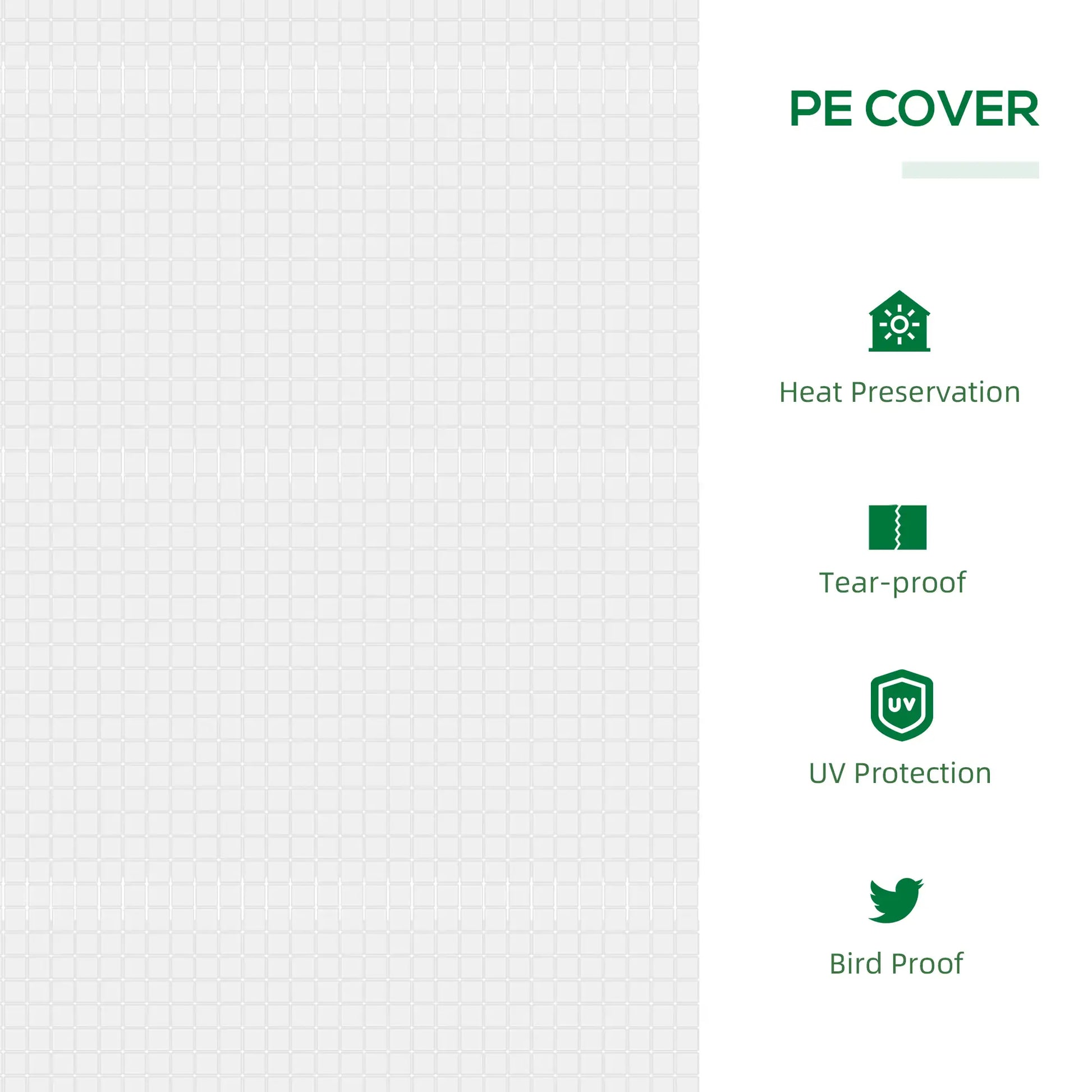 47" x 24" x 24" Mini Tunnel Greenhouse, Steel Frame, PE Cover, White Mini Greenhouses at Gallery Canada