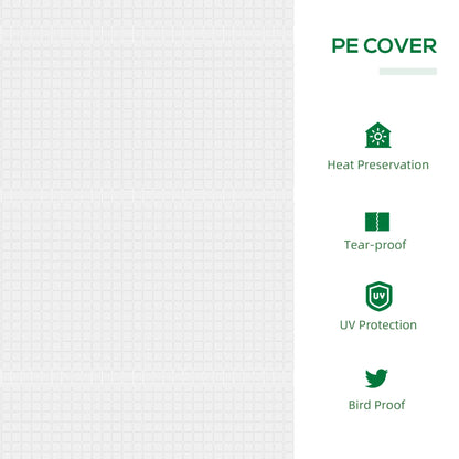 47" x 24" x 24" Mini Tunnel Greenhouse, Steel Frame, PE Cover, White Mini Greenhouses at Gallery Canada