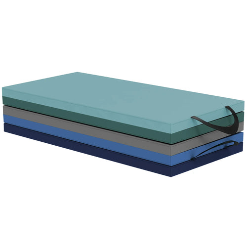 6ft Folding Gymnastics Mat, Thick Exercise Mat, Mixed Colour