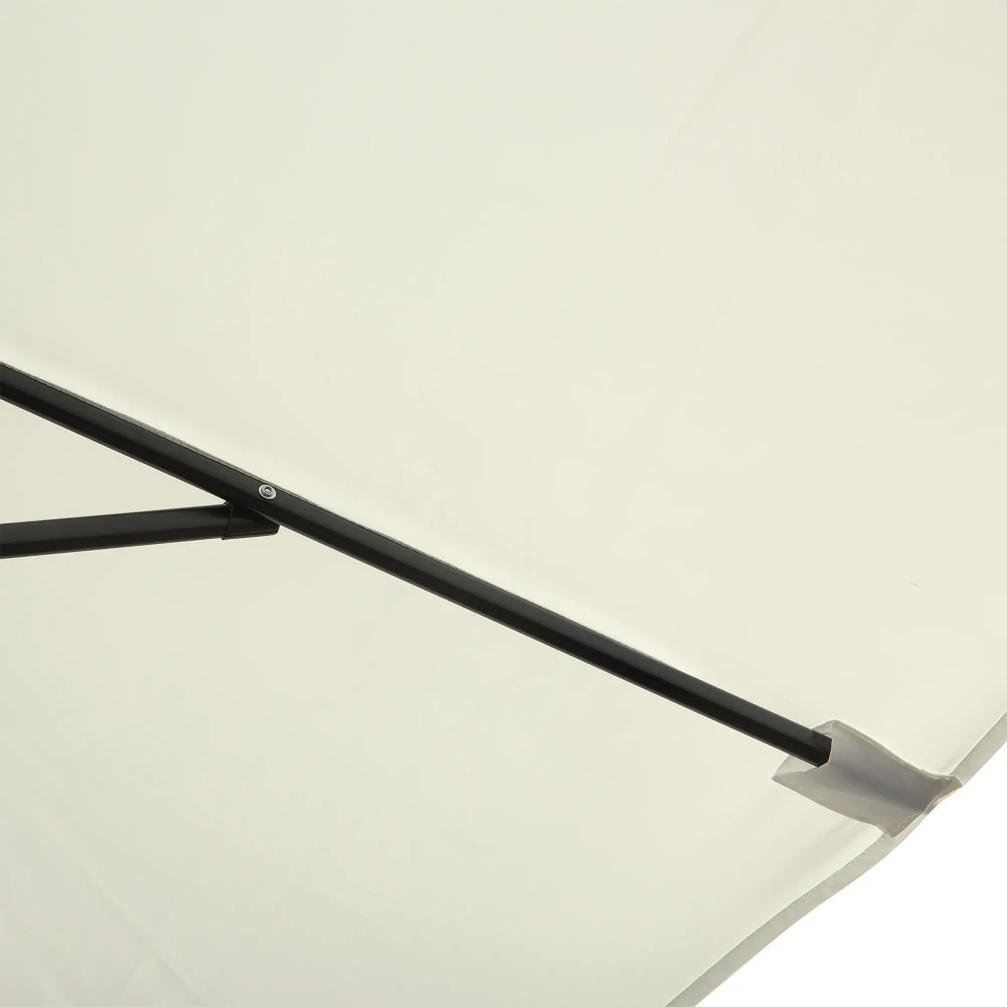 6.5x10ft Rectangle Aluminum Patio Umbrella, Outdoor Sunshade Canopy, Cream White Sun Umbrellas at Gallery Canada