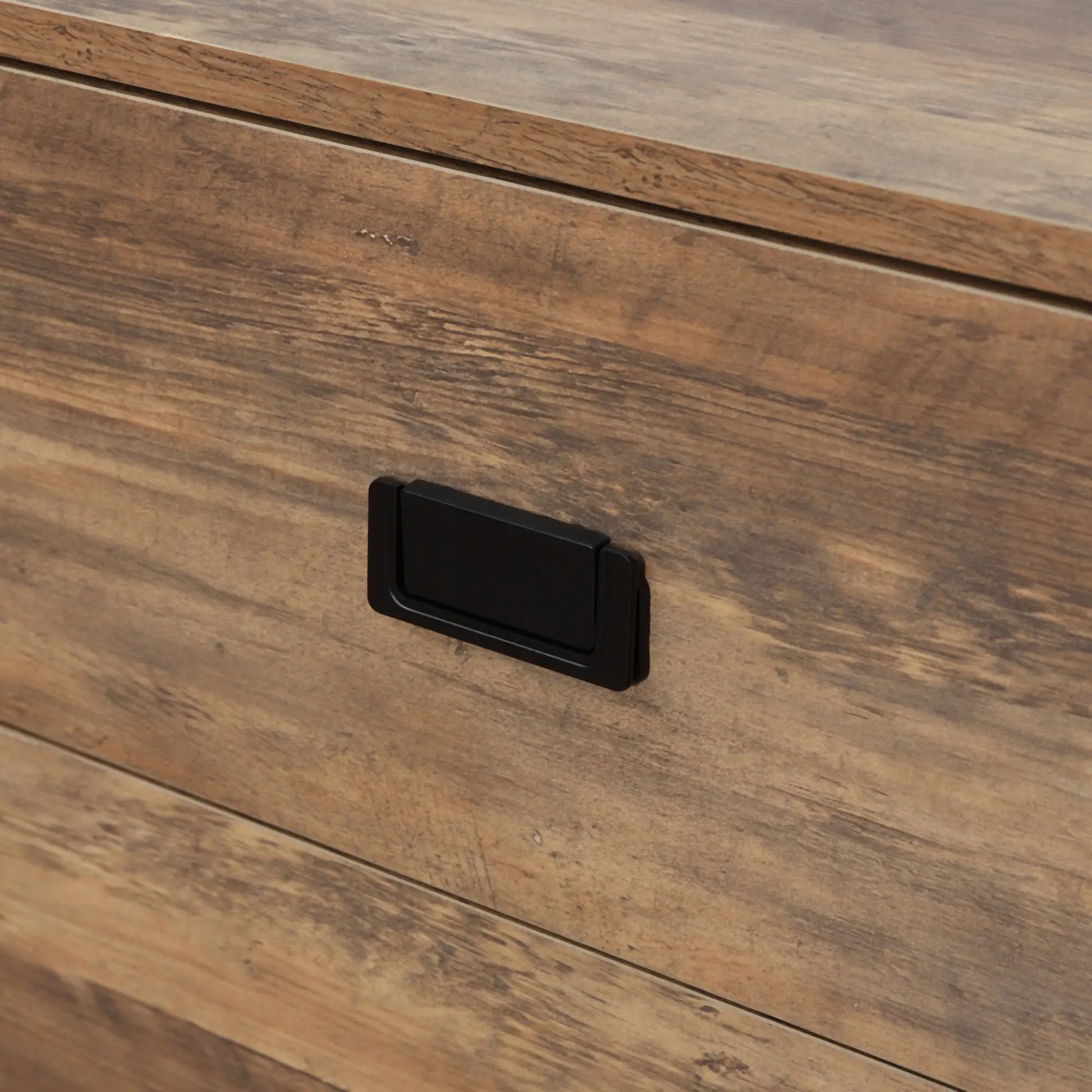 Industrial Sideboard Cabinet, 2 Doors, 3 Drawers, Shelves, Brown Bar Cabinets at Gallery Canada