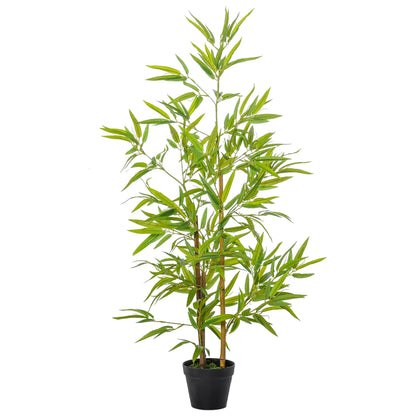 Artificial Bamboo Tree, 4ft, Realistic Leaf, Natural Trunk, Decorative Plant
