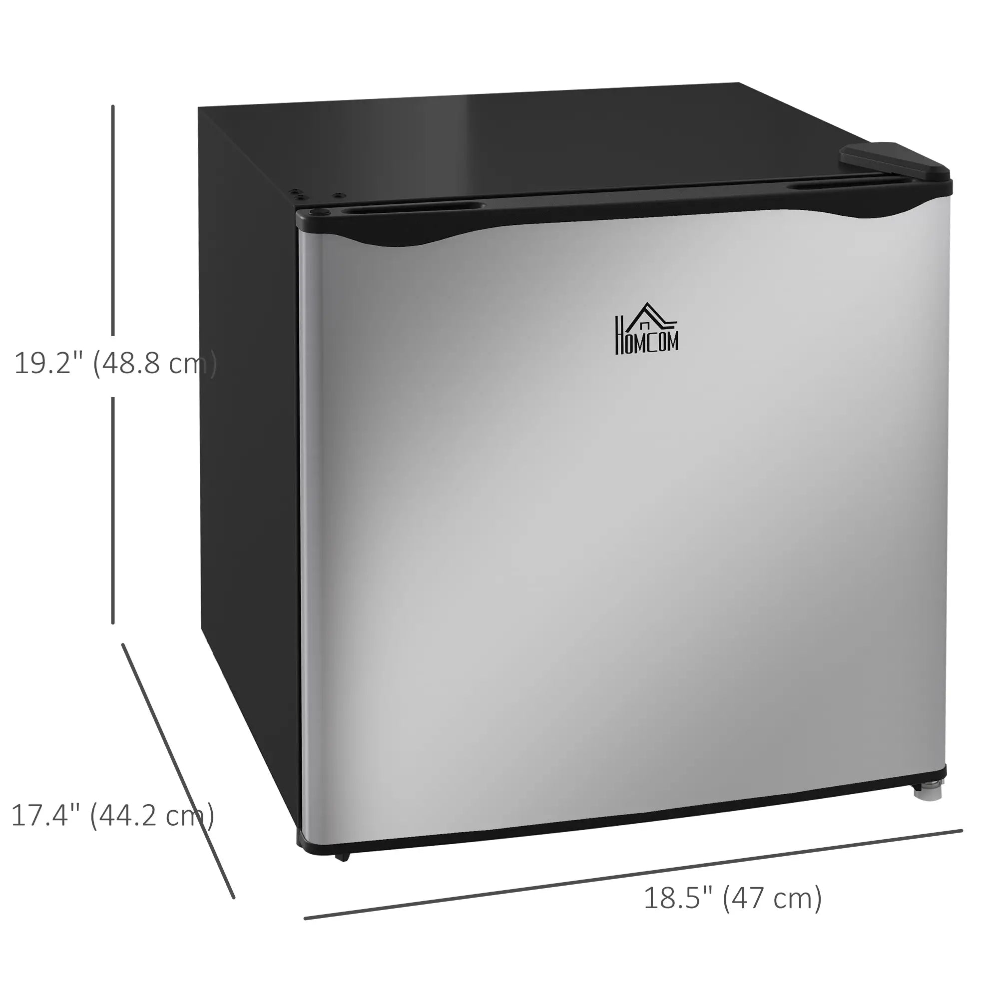 1.1 Cu. Ft. Mini Freezer, Compact Upright, Reversible Door, Removable Shelf, Adjustable Temperature, Silver Small Kitchen Appliances at Gallery Canada