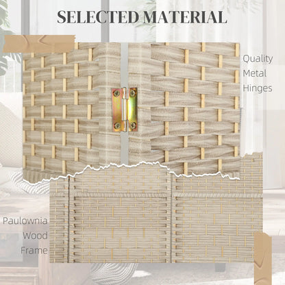 6 Ft Tall Folding Room Divider, 6 Panel Portable Privacy Screen, Light Oak Room Dividers at Gallery Canada