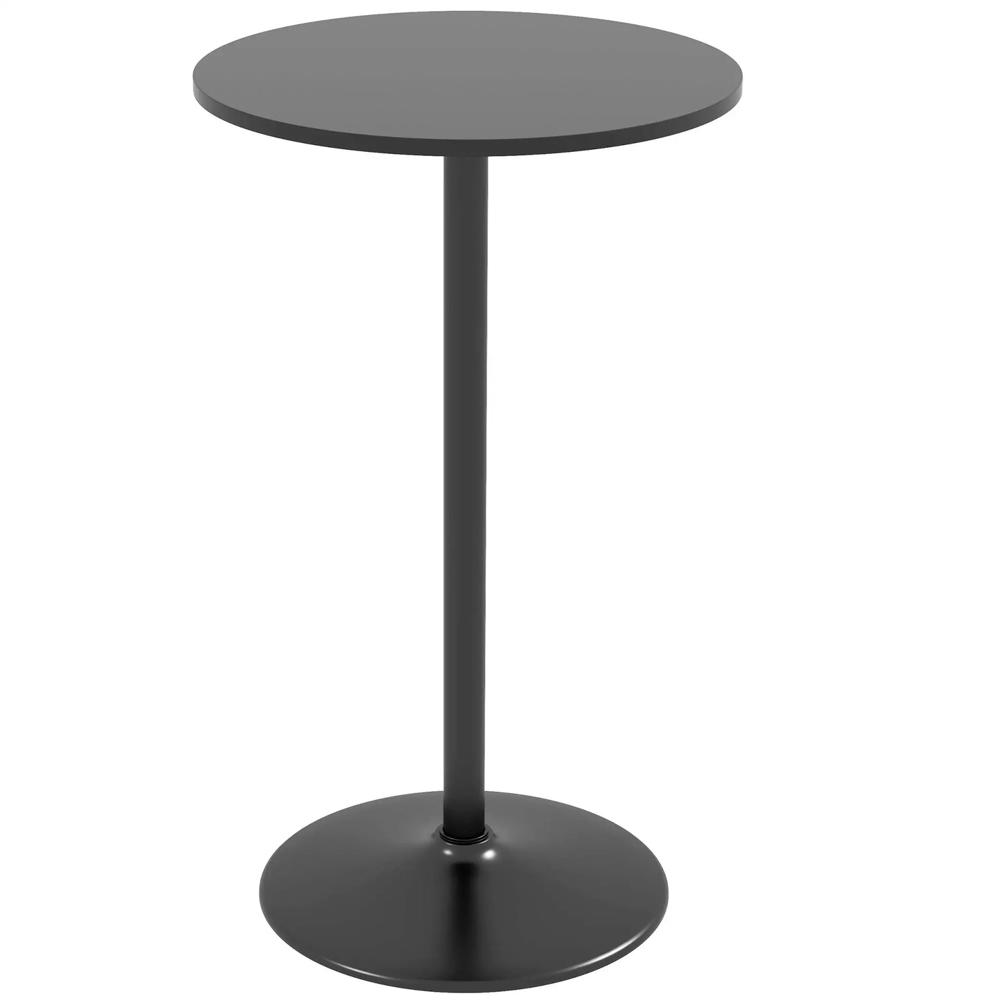High Top Bar Table, Round Dining Table, Painted Top, Steel Base, Black Bar Tables & Dining Tables at Gallery Canada