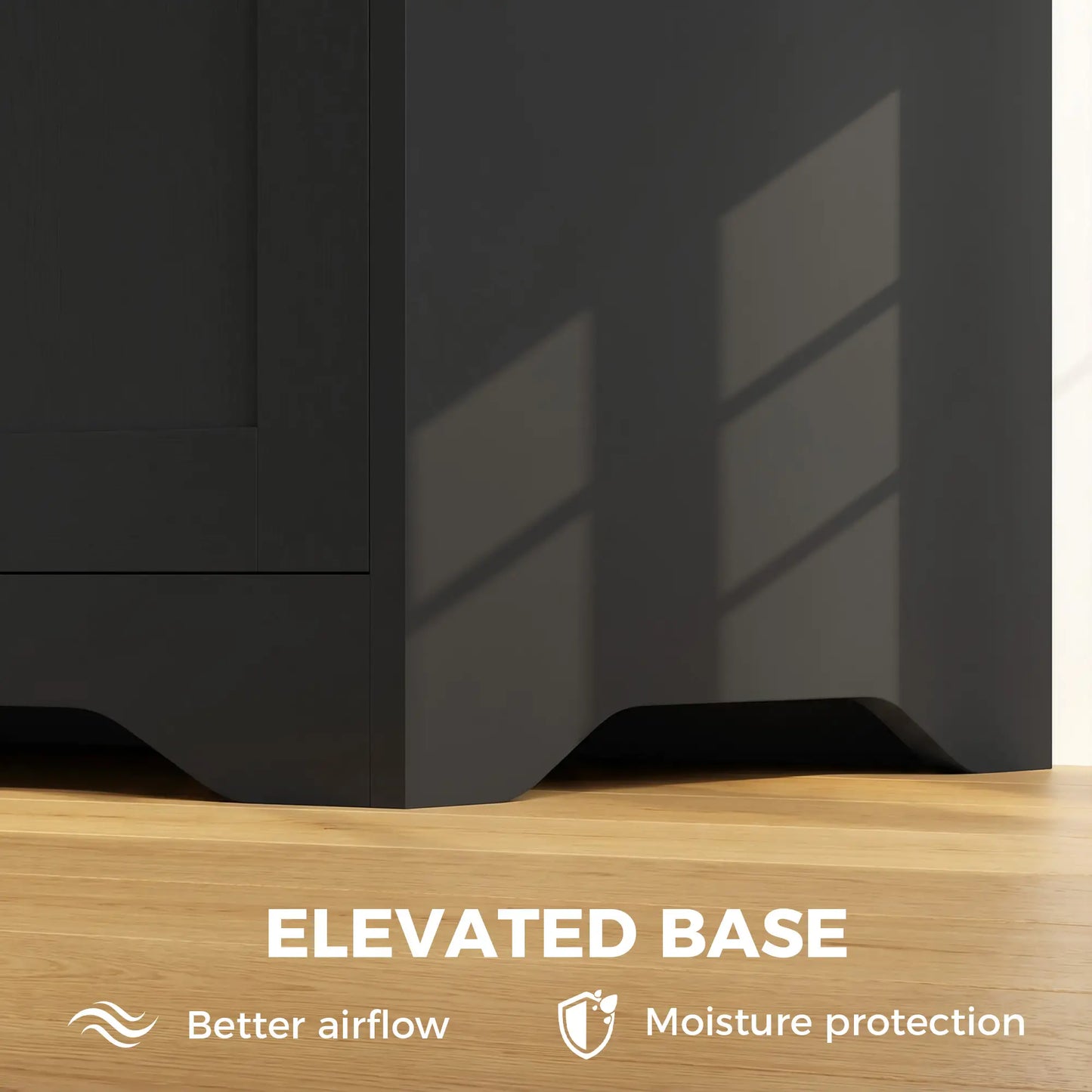 Storage Bench with Lift Top Storage Chest with Safety Hinges for Entryway, Living Room, Black
