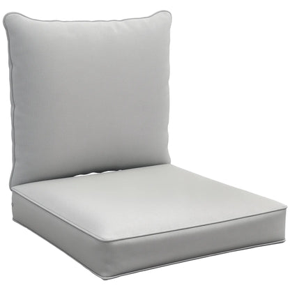 Patio Chair Cushions, Thick Deep Seat, Light Grey Patio Chair Cushions at Gallery Canada