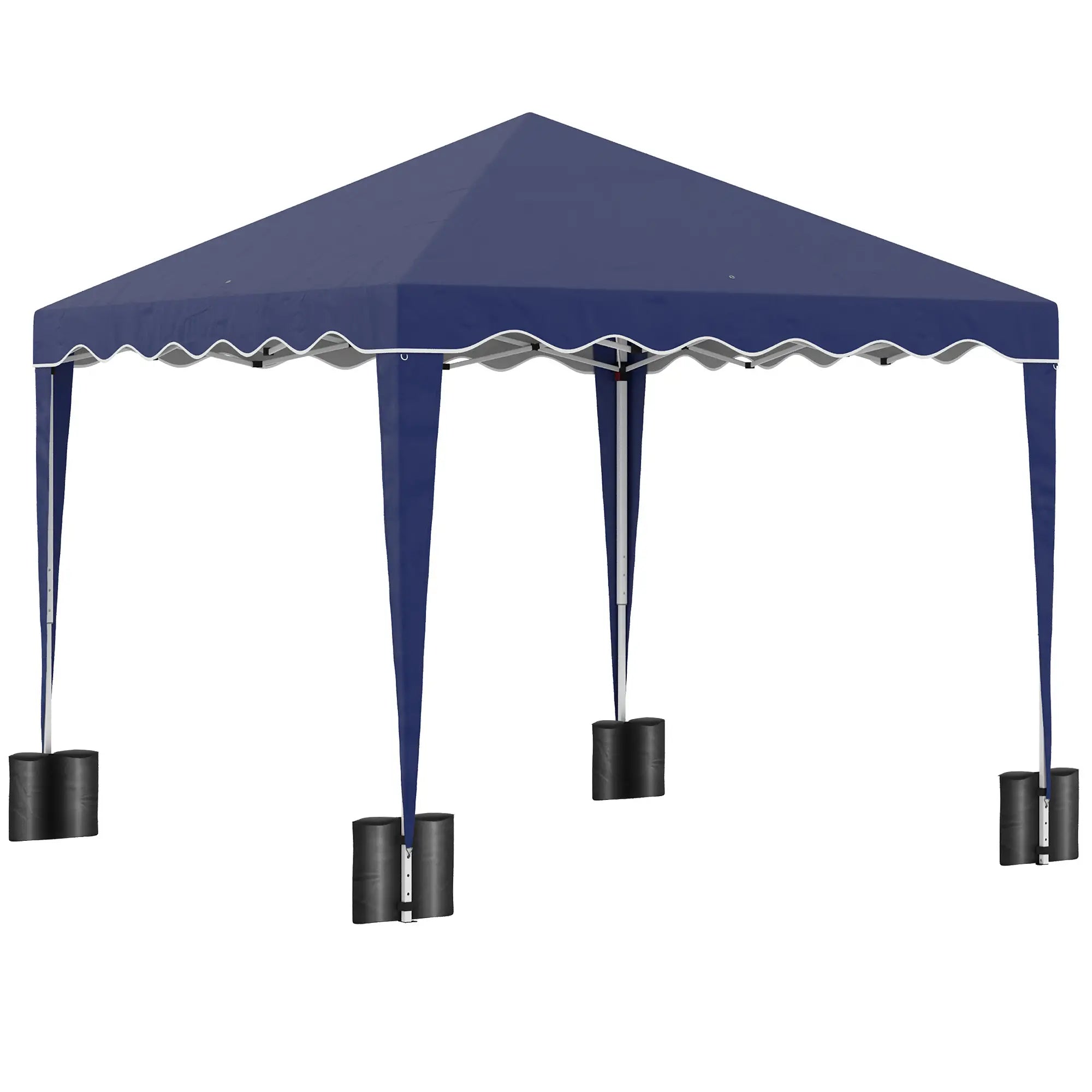 10' x 10' Pop Up Canopy Tent, Adjustable Height, Carry Bag, Blue Pop Up Canopies at Gallery Canada