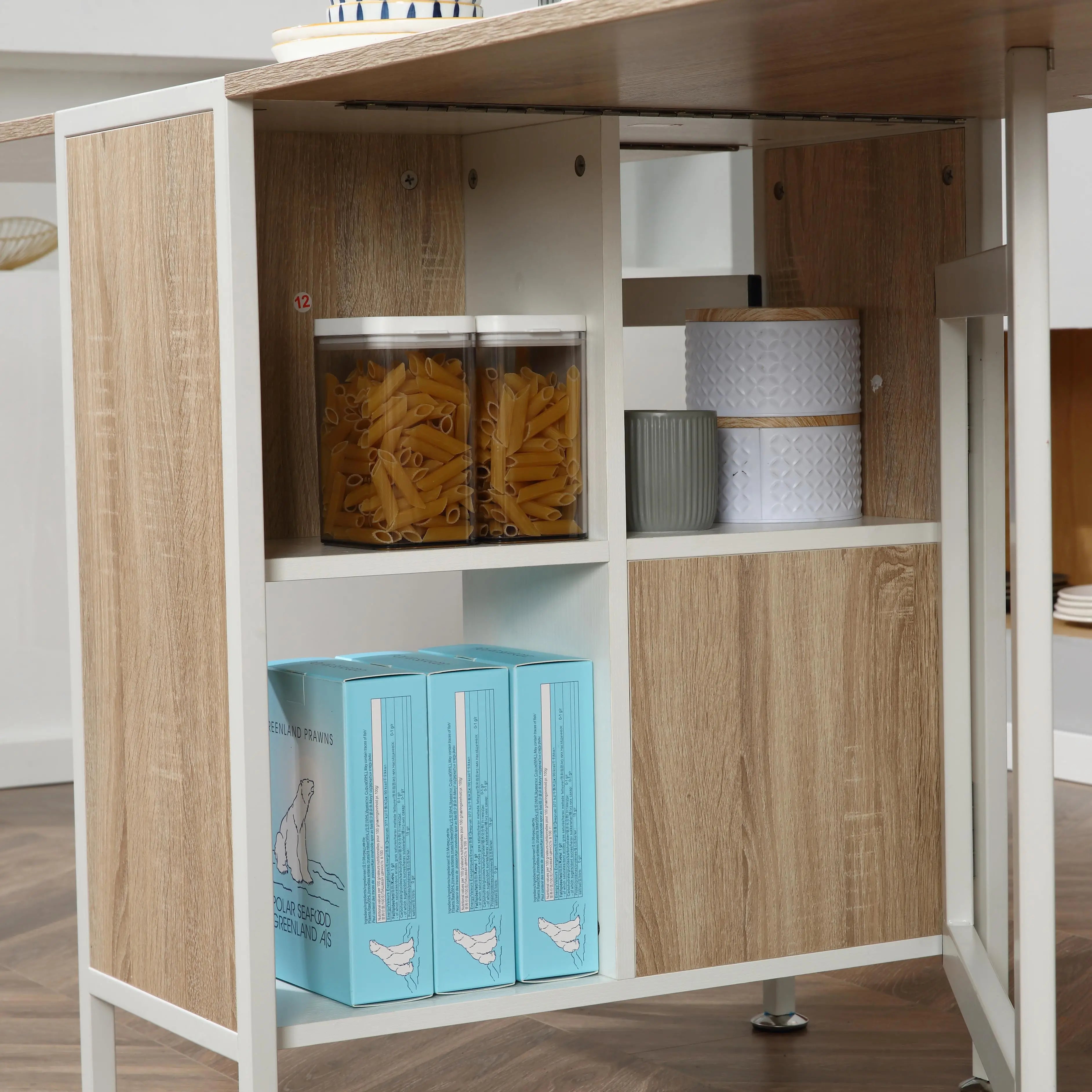 Folding Dining Table with Hideaway Shelves, Multi-Use Space Saving Bar Tables & Dining Tables at Gallery Canada