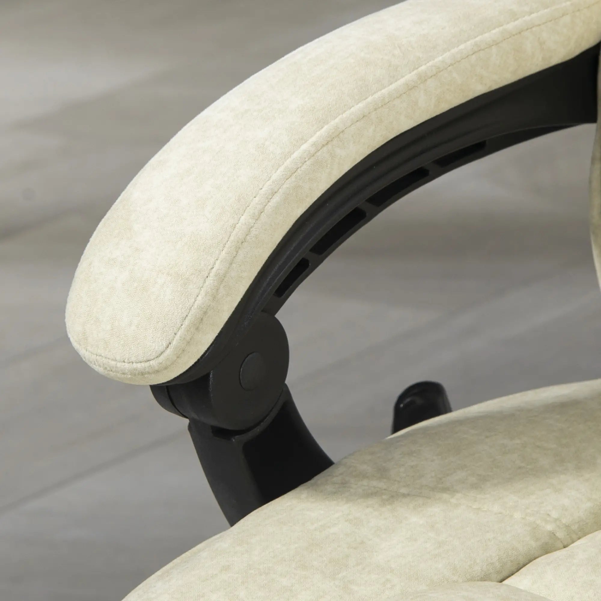 Massage Office Chair, Reclining Computer Chair, Adjustable Height, Footrest, Beige Massage Chairs at Gallery Canada
