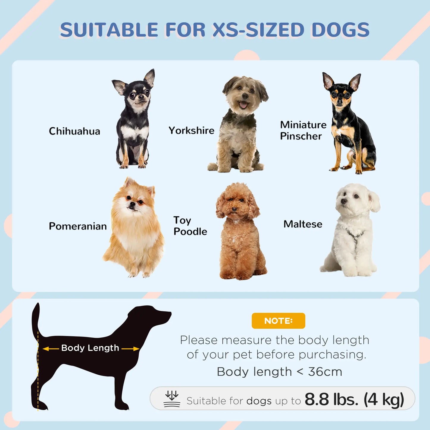 Outside Dog Kennel House, Miniature Dogs, 64.5 x 57 x 66cm, Dark Grey